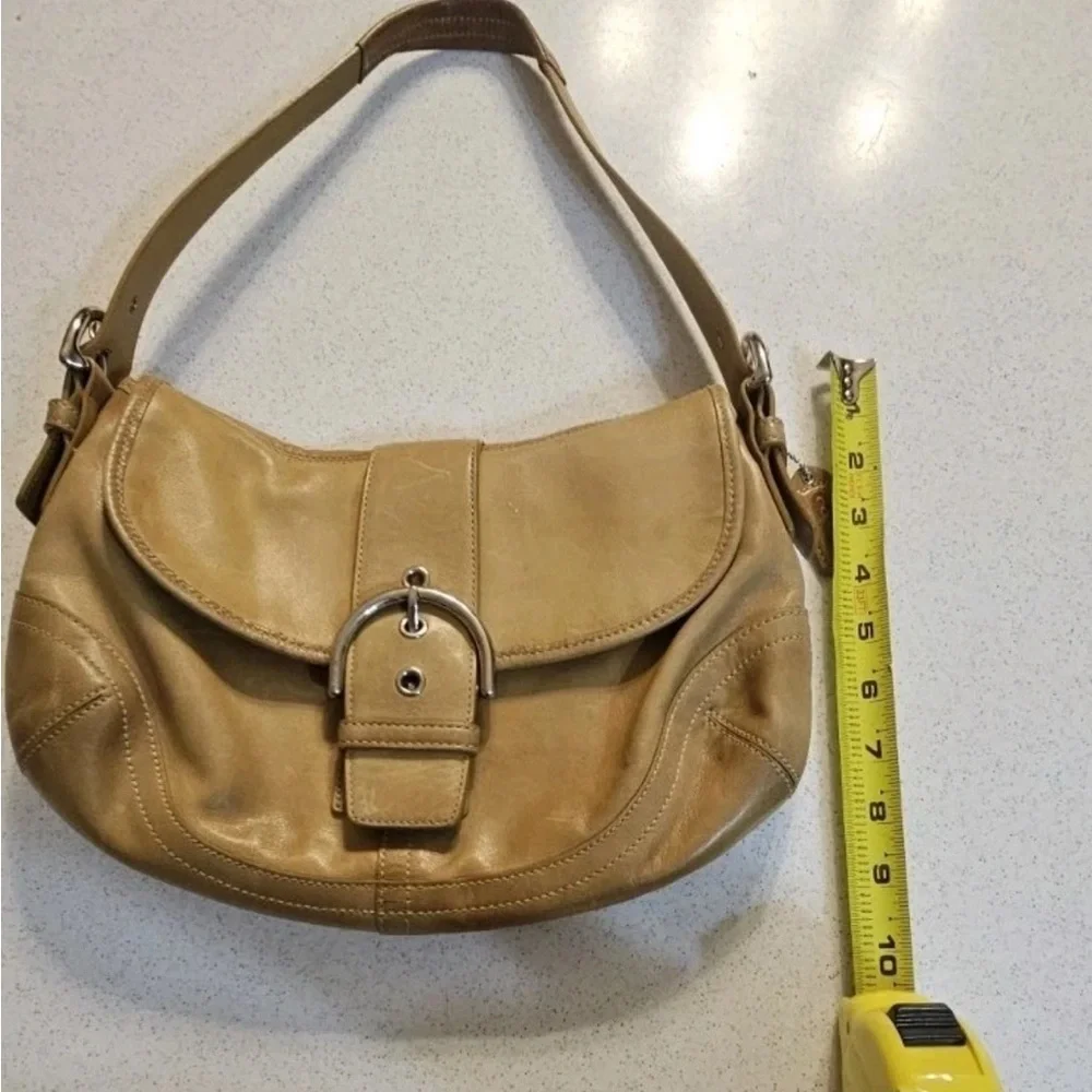 Coach Tan Leather Shoulder Soho Bag - Picture 2 of 9